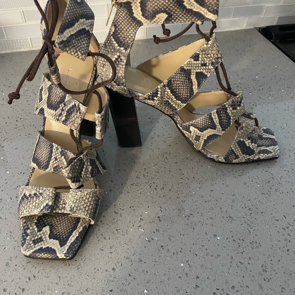 Banana Republic Shoes - Banana Republic Snake Print Heels